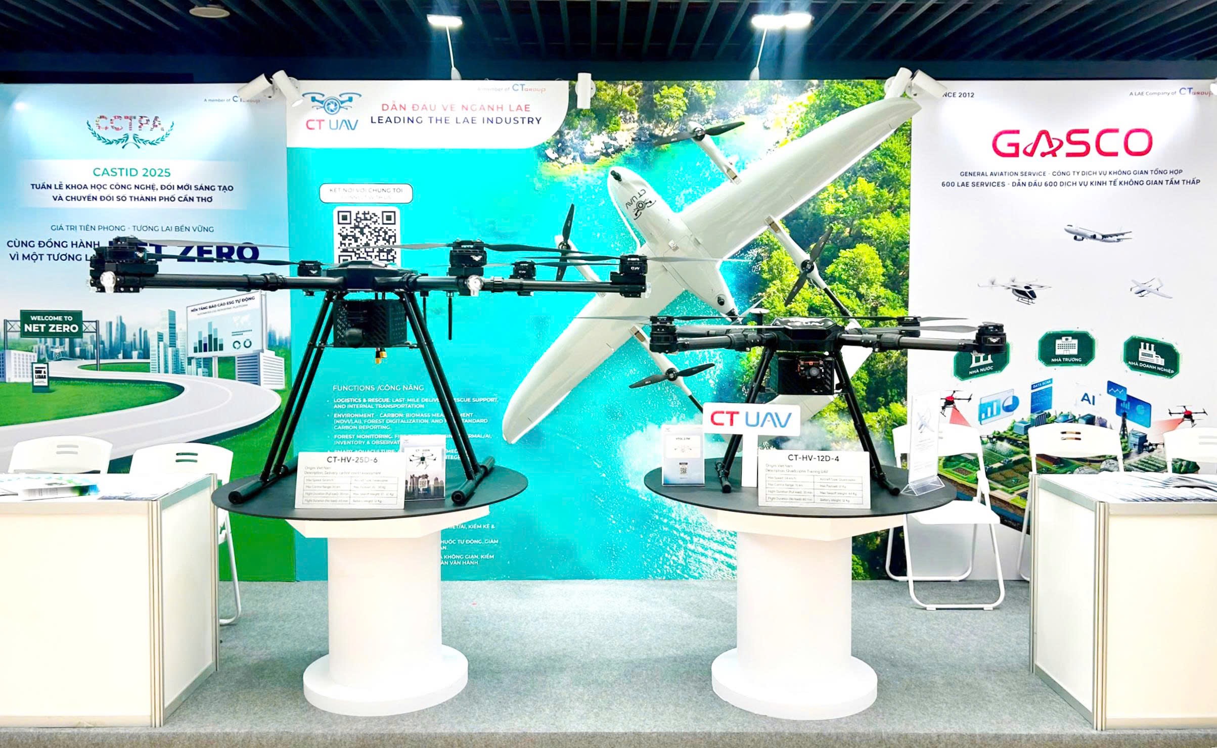 KHÔNG GIAN TRIỂN LÃM ẤN TƯỢNG CỦA CT UAV, GASCO, CCTPA TẠI CASTID 2025