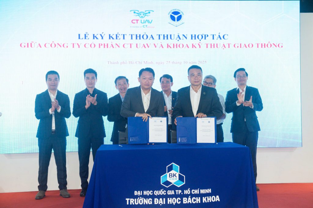 CT UAV SIGNS STRATEGIC COOPERATION AND SPONSORSHIP AGREEMENT WITH THE FACULTY OF TRANSPORTATION ENGINEERING – HO CHI MINH CITY UNIVERSITY OF TECHNOLOGY