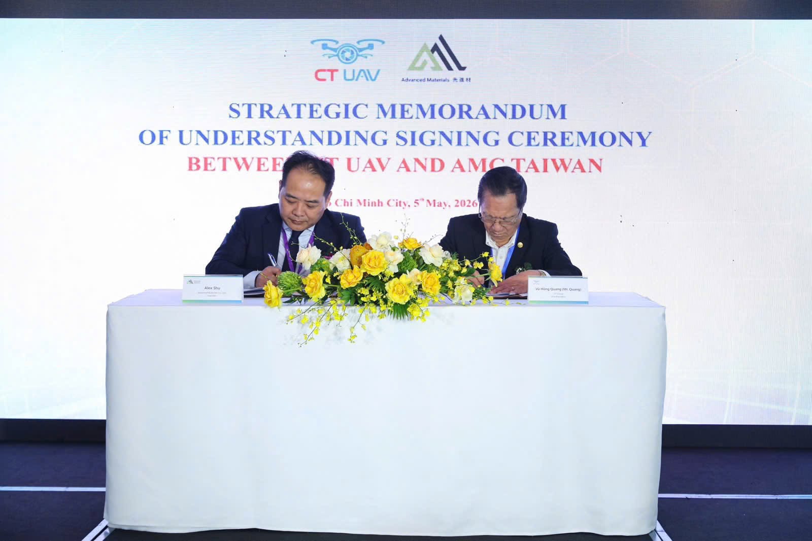 CT UAV HỢP TÁC VỚI AMC TAIWAN MỞ RỘNG NGHIÊN CỨU VÀ PHÁT TRIỂN CÔNG NGHỆ CAO